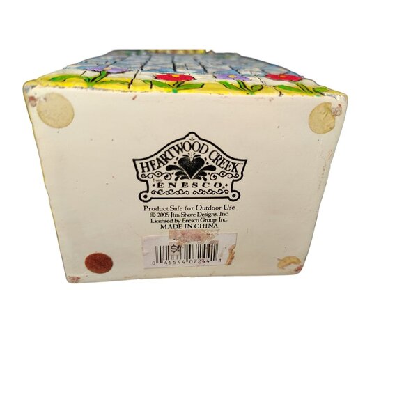 Jim Shore Heartwood Creek Owl on Post Pillar, Quilted Bird Country Cottagecore - Picture 6 of 6